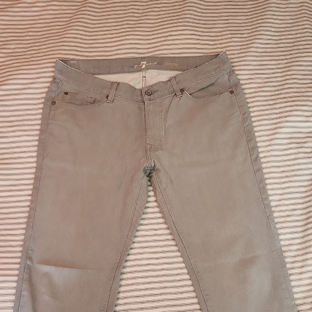 7 For All Mankind Slimmy Gray Jeans